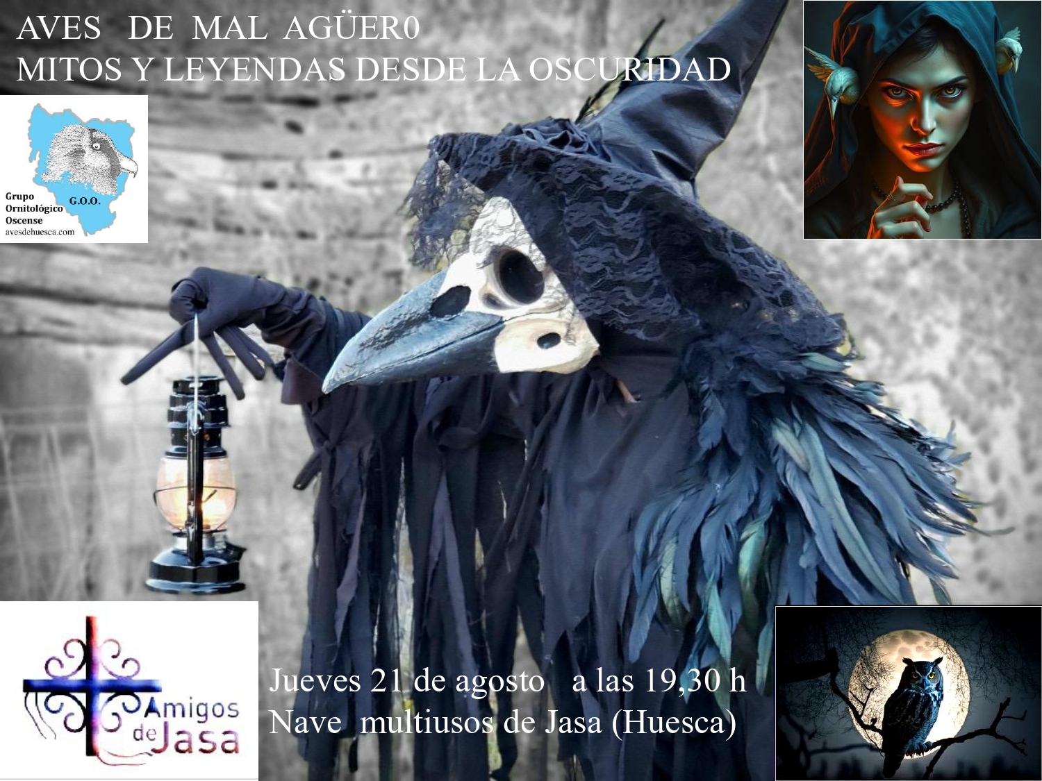 Conferencia sobre aves de mal agüero, mitos y leyendas desde la oscuridad